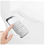 Bidet Attachment for Toilet UK, Bidet Toilet Seat, Bidet Attachment for Toilet with Adjustable Water Pressure/Self-Cleaning Dual Nozzles, Universal Fit