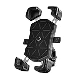 Motorbike Phone Holder For Triumph Thunderbird LT 2014-2019, Motorcycle Phone Mount, Waterproof Motorbike Phone Mount, One-Hand Operation 360° Rotation,Black-A