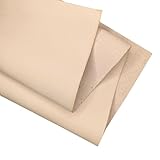 Real Leather Sheets | Full Grain Tooling Leather | 1.3-1.7 mm Thick | Cowhide Leather Sheet for Leathercrafts, Repairing and Home Decor by Kozmo (Cream Tone Veg Tan, 8" X 12")