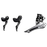SHIMANO 105 ST-R7000 105 Double Mechanical 11-Speed STI levers, Pair, Black & 105 R7000 Derailleur 2x11S Welding Attachment