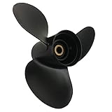ARKDOZA 3 Blade 15 Spline RH Prop DF70A/80A/90/90A/100/115/115A/140/140A Aluminium Outboard Propeller for Suzuki Outboard Motor Engine with Rubber Hub (14(dia) x 21(pitch))