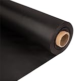 4 Oz Waterproof PU Polyurethane Canvas Fabric - 58 Inch Wide. Awning, Upholstery Material for Outdoor Furniture, Gazebo Covers, Shed Roofing (Black,Per Half Metre)