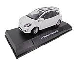 OPO 10 - 1/24 scale model car compatible with RENAULT TWINGO GT WHITE - CARARAMA 848271