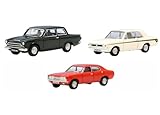 Oxford Diecast 76SET84 3 Piece Ford Cortina MK.1/2/3/Set 1:76 Scale Diecast Models, 76MGM001