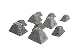 War World Gaming World at War Damaged Dragon's Teeth Tank Trap (Choose Size and Quantity) - 28mm WW2 Wargame Terrain