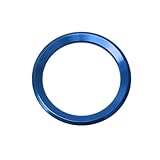 Car Decoration Interior Car Styling Decoration Ring Steering Wheel Circle Sticker For BMW Performance E90 E91 E92 E93 X1 X3 X5 X6 For M3 For M5 E46 E39 Interior Decorations(Blue)