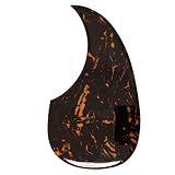 Acoustic Guitar Pickguard for Martin D45 2MM Thick Scratch Plate, Self-Adhesive Scratch Guard, Universal Fit for Gibson, Taylor, Martin, 38-41 Inch Guitars, 9 Vibrant Colors, 3D Design (SN13)