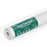 Paste The Wall Lining Paper for Walls Paintable Wallpaper - Backing Paper Plain White Thick Painting Paper, Heavy Duty PVC Free and Breathable | 10m Roll