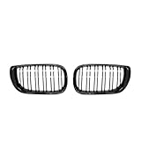 Car Grill Modified Car Kidney Grill Front Bumper 2 Slat Line Gloss Black Racing Grill For BMW E46 Coupe Cabrio 325Ci 330Ci LCI 2 Door 2003-2006 Front Radiator Grills(Gloss black)