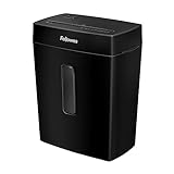 Fellowes Powershred FS-8C 8 Sheet Cross Cut Personal Shredder for Home and Office Use - 15 Litre Bin - Security Level P4-Amazon Exclusive, Black