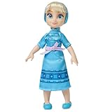 Disney Store Official Princess Elsa Once Upon a Story Mini Doll Playset, Frozen, 5 Inch Princess Dolls, Girl Toys, Princess Toys for Girls, 4 Year Old Girl Birthday Gifts