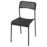 IKEA ADDE Chair, home use and meets the requirements for durability and safety, (Black, 1)