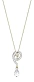 Pierre Cardin PCNL90510A450 Women's Necklace with Pendant Dausmenil 925 Silver Glass Transparent Brilliant Cut 47 cm, Metal, Glass