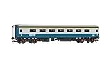 Hornby TT:120 Coach Car - TT4018 BR, Mk2F First Open, M3374 - Era 7 Train Toy, TT Gauge Carriage for Train Set, Rolling Stock Models for Adults - 1:120 Scale Model Gift, Blue