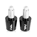 Motorcycle Accessories 7/8" 22MM Handlebar Hand Grips Handle Bar Ends Cap FOR APRILIA RS4 125 RS50 RS 50 2000-2005 Handlebar plug (Color : Balck-Balck)