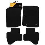 FSW - Tailored Mats - Fits CITROEN C1 2014-2021 - Black Carpet - Anti Slip Mat - Non Slip Car Floor Mat, Fitted With Clips & Granulated Backing - 4 Pc Floor Mat Only