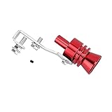 exhaust pipe For ACCORD For Acura L Car Blow Off Valve Tip Calculator Whistle Aluminum Turbo Sound Exhaust Muffler Pipe Whistle(Red)