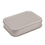 SILVER 2oz TOBACCO TIN,TRADITIONAL SILVER PLAIN TOBACCO TIN 125ml