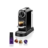 Nespresso Citiz Coffee Machine by De'Longhi for Original Coffee Pods, Italian Inspired Espresso, Quality Coffee, Starter Capsule Set Included, EN167.B, Black