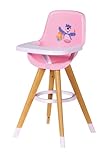 BABY born 829271 Baby Born High Chair Accessory-for Imaginative Play with Doll-Comfortable Seat, Sturdy Table to Eat & Play-Ages 3 Years+, Multicolor