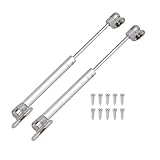JZK 2X Gas Hydraulic strut Stay Lift Hinge Piston arm Damper 100N for Heavy Flap Door, Soft Close lid Support for Large Toy Box lid, Cupboard Door, Storage Chest lid