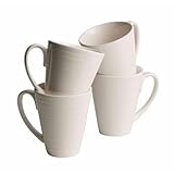 Belleek Pottery Ripple 4 Piece Mug Set, 4 Count (Pack of 1)