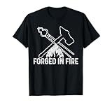 Blacksmith - Forged In Fire Knife Maker Steel Gift T-Shirt