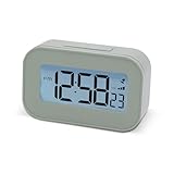 Acctim Kyle Digital Alarm Clock, LCD Digital Display with White Backlight, Snooze Function, Volume Control (Soft Lichen)