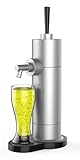 DarkSwan Draught Beer Machine for Home, Portable Beer Dispenser for Beer Canned, Perfect Draft Beer Foam Generator Pumps with Beer Tap, Enjoy Fresh Draft Beer Anytime, Anywhere, Silver