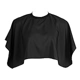 Lusofie Waterproof Hair Dye Cape, Short Barber Cape Waterproof Salon Hair Cutting Cape Makeup Apron for Hair Color, Bleach, Shampoo