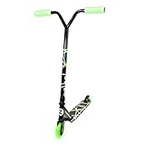 Zinc Thunderglow 2-Wheel Boys Stunt Scooter Age 8+ - Glow-in-the-Dark Pro Seagull Handlebar Design with ABEC-9 Bearings & 100mm PU Wheels - Smooth-Riding Tricks for Kids & Teens