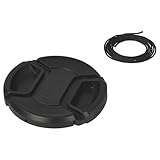 vhbw Lens cap 58 mm inner grip snap-on black compatible with camera Voigtländer Super Wide Heliar 15 mm F4.5 asph. II, Voigtländer Ultron 21 mm F1.8