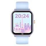 ICE-WATCH - ICE Smart Junior 2.0 Purple Soft Blue - Purple Kid's Connected Watch with Blue Silicone Strap - 022801 (1,75 inch)