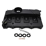1 Set SHLPDFM Black Rocker Cover Camshaft Cover With Injector Seals Bolts 1526690 6C1Q6K271BH Fits for Ford Transit Mk7 2.2 2006-2014 Fiat Ducato 2,2 D Peugeot Boxer Citroën Jumper