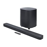 JBL Bar 500 MK2, 5.1 Channel Bluetooth Soundbar for TV with 10" Wireless Subwoofer, Dolby Atmos Surround Sound, HDMI eARC, Wi-Fi, 4K Video, PureVoice 2.0 and MultiBeam 3.0, Black, EU Plug (Type C)