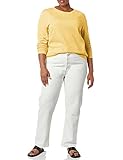Amazon Essentials Women's Fleece Crewneck Pullover Sweatshirt (Available in Plus Size), Light Mustard Yellow, L