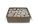 The Little Box of Decorative Logs 15cm Kiln Dried Full Round Display Logs Fine Sawn Ends…