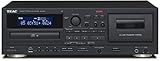 Teac AD-850-SE CD Player & Cassette Player with USB Recording and Playback (Microphone Input, Echo Effect, Karaoke Enabled, Digital-Analog Conversion) Black