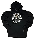 Guinness Label St. James Gate Long Sleeve Men's Hoodie Black Large