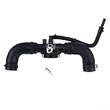 Desiumite Replacement Coolant Hose for Range For Rover L322 V8 4.4L 2002-2012 - Black ABS Radiator Hose, Compatible with OEM LR022690