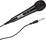 Rockjam Karaoke Unidirectional Wired Microphone Unidirectional Dynamic Microphone With Three-meter Cable - Black