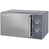 Russell Hobbs Honeycomb RHMM715G 700W Solo Manual Microwave with 5 Power Levels, Integrated Timer and Defrost Function, Grey, 17 Litre