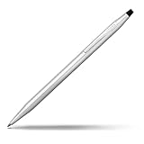 Cross Classic Century Refillable Twist-Action Metal Ballpoint Pen, Medium Ballpoint, includes Premium Gift Box and Black Cartridge, 1 Pack, Lustrous Chrome
