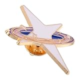 LALADEFIEE Star Moon Brooch Pins for Women Cute Vintage Enamel Brooch Crystal Safety Pin Accessories for Clothing for Parties and Everyday Wear