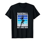 Hit Hard Run Fast Baseball Softball Funny Sport Fans T-Shirt