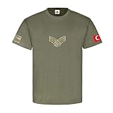 Turkiy Military Shirt Crescent Moon Star Istanbul MAK Military Soldiers #22920, olive, M