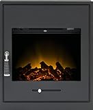 Adam Oslo Electric Inset Stove in Black with Remote Control