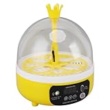 Mini Automatic Egg Incubator, Automatic Temperature Control Egg Incubator Hatcher Digital Egg Candler for Hatching Chicken Duck Goose Eggs (Auto Turning)