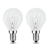 EASYIVY E14 Wax Warmer Bulbs 25W, Scentsy Bulb for Warmers Dimmable Wax Melt Burner Bulb 230V, 2700K Warm White G45 Small Edison Screw Light Bulbs for Mid Size Warmers, Oven, Up to 300°C, 2-Pack