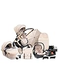 iCandy Peach 7 Complete Bundle Biscotti with Latte Cocoon Car Seat & Base
